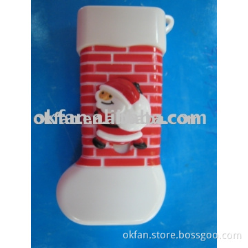 Santa Clause Shoe USB Flash Disk KF-U-30